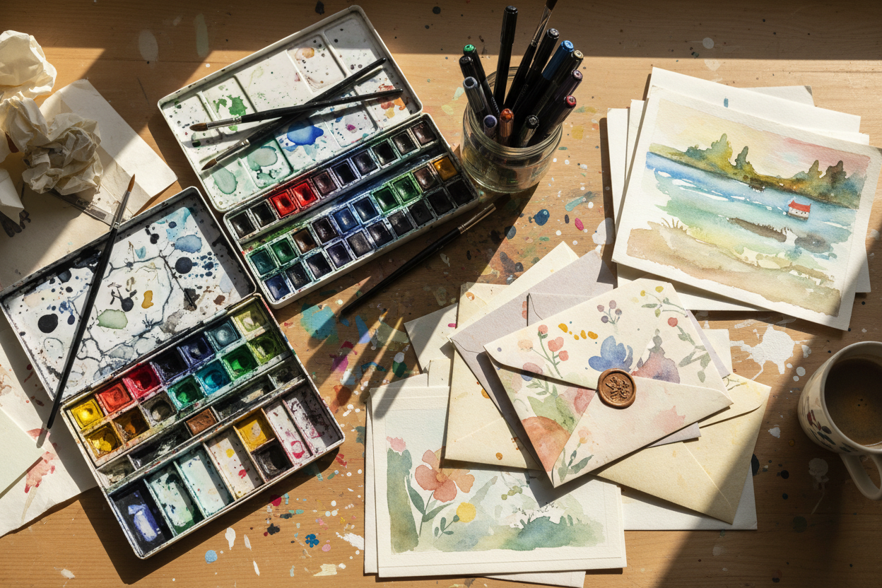 Artsy creative workspace
